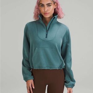 Lululemon brushed softstreme ribbed half zip